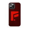 Durable Tough Phone Case - Stylish Red Wood Design for Protection