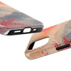 Elegant Cherry Blossom Phone Case - Tough Protection with Scenic Mountain Design