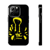 Tough Phone Cases - Durable Protection with Edgy Yellow Design