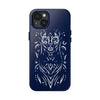 Artistic Tough Phone Case - Tribal Cat Design