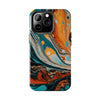 Vibrant Marble Tough Phone Case - Unique Artistic Design for Protection