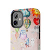 Colorful Kids’ Phone Case – Cute Cartoon Design with Balloons and Animals