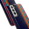 Retro Rainbow Tough Phone Case - Durable Protection for Your Device