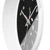 Modern Abstract Wall Clock – Stylish Home Decor with Gold and Black Design