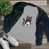 Funny Cat Graphic Women's Cotton Tee - Perfect Gift for Cat Lovers