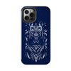 Artistic Tough Phone Case - Tribal Cat Design