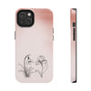 Floral Tough Phone Case - Elegant Botanical Design for Nature Lovers