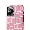 Chic Floral Tough Phone Case - Stylish Pink Frame Design