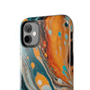 Vibrant Marble Tough Phone Case - Unique Artistic Design for Protection