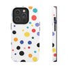 Colorful Polka Dot Tough Phone Case - Durable & Stylish for Everyday Use