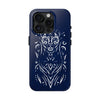 Artistic Tough Phone Case - Tribal Cat Design