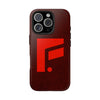 Durable Tough Phone Case - Stylish Red Wood Design for Protection