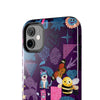 Whimsical Tough Phone Case - Colorful Animal and Floral Design