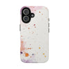 Artistic Tough Phone Cases - Vibrant Watercolor Splash Design