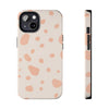 Chic Tough Phone Case with Abstract Blush Spots