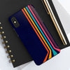 Retro Rainbow Tough Phone Case - Durable Protection for Your Device