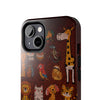 Colorful Animal-Inspired Tough Phone Case - Durable Protection for Animal Lovers