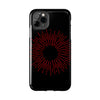 Bold Red Starburst Tough Phone Case - Durable Protection for Style and Safety