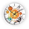 Solar System Wall Clock - Planetary Decor for Astronomy Lovers