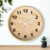 Rustic Natural Wood Wall Clock – Modern Minimalist Timepiece for Home and Office Decor