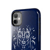 Artistic Tough Phone Case - Tribal Cat Design