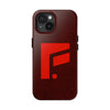 Durable Tough Phone Case - Stylish Red Wood Design for Protection