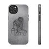 Stylish Tough Phone Cases with Artful Line Drawing - Perfect Gift for Teens and Young Adults