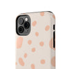 Chic Tough Phone Case with Abstract Blush Spots