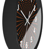 Retro Dot Pattern Wall Clock – Modern Home Decor with Orange Accent