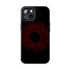 Bold Red Starburst Tough Phone Case - Durable Protection for Style and Safety