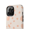 Chic Tough Phone Case with Abstract Blush Spots