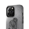 Stylish Tough Phone Cases with Artful Line Drawing - Perfect Gift for Teens and Young Adults