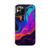 Vibrant Abstract Tough Phone Cases - Shockproof Protection with Colorful Design