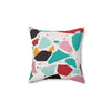 Modern Abstract Decor Pillow | Spun Polyester Square Pillow - Vibrant Geometric Design for Home Accent