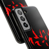 Bold Red Flames Tough Phone Case - Durable Protection for Adventurers