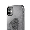 Stylish Tough Phone Cases with Artful Line Drawing - Perfect Gift for Teens and Young Adults