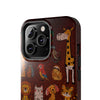 Colorful Animal-Inspired Tough Phone Case - Durable Protection for Animal Lovers