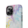 Colorful Marble Tough Phone Case - Durable and Stylish Protection