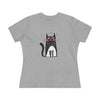 Funny Cat Graphic Women's Cotton Tee - Perfect Gift for Cat Lovers