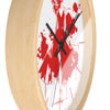 Chic Red Fashionista Wall Clock – Stylish Home Decor for Fashion Lovers