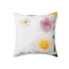 Floral Decor Square Pillow - Elegant Botanical Design for Home