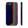 Retro Rainbow Tough Phone Case - Durable Protection for Your Device