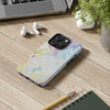 Colorful Marble Tough Phone Case - Durable and Stylish Protection