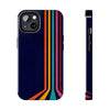 Retro Rainbow Tough Phone Case - Durable Protection for Your Device