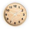 Rustic Natural Wood Wall Clock – Modern Minimalist Timepiece for Home and Office Decor