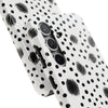 Trendy Tough Phone Case with Black Polka Dots