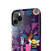 Whimsical Tough Phone Case - Colorful Animal and Floral Design