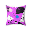 Vibrant Contemporary Square Pillow - Abstract Design for Modern Home Decor