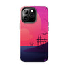 Vibrant Landscape Tough Phone Case - Sunset Design for Adventurers