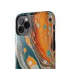 Vibrant Marble Tough Phone Case - Unique Artistic Design for Protection